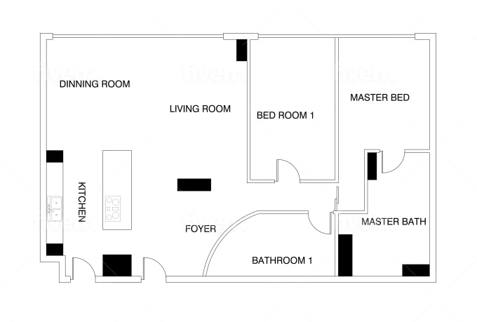  Draw  architectural floor plan  site  plan  elevation  section 